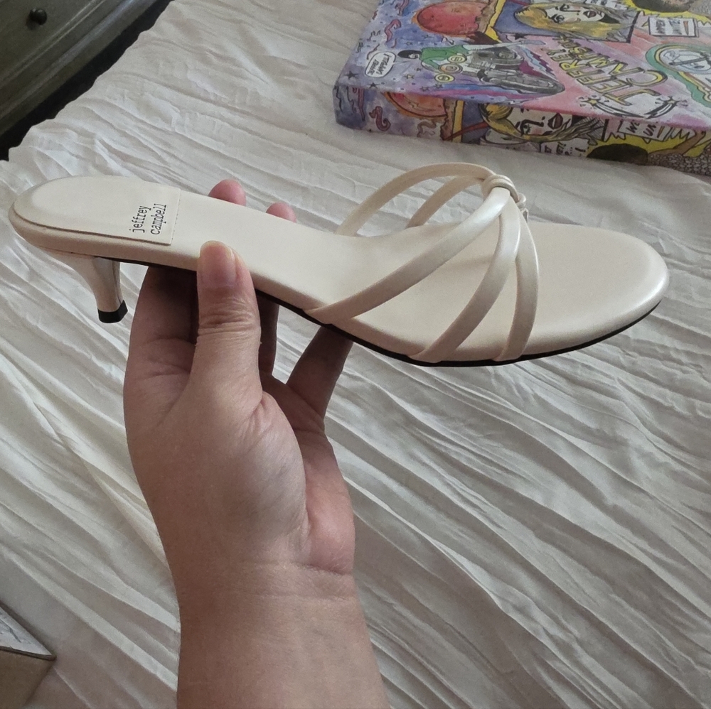 NEW Jeffrey Campbell Doretta Strappy Kitten Heel Sz. 8